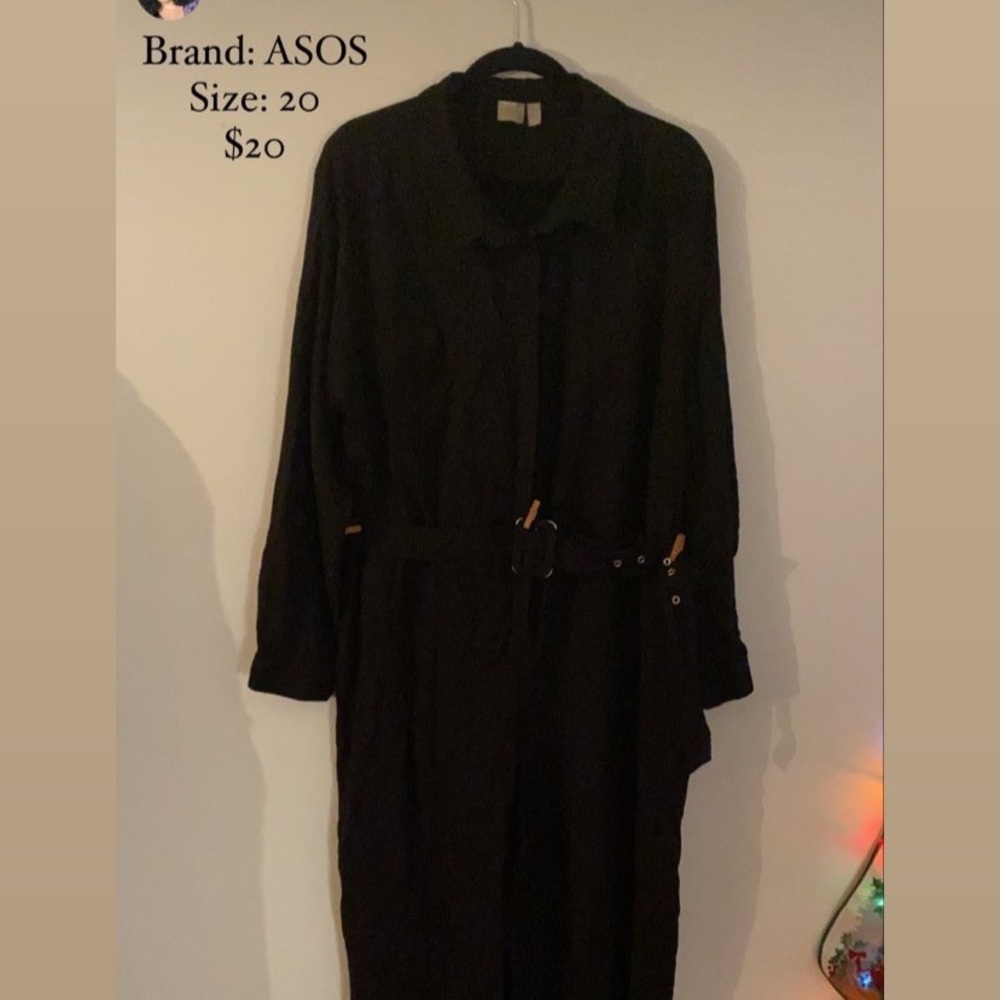 Black boiler suit
